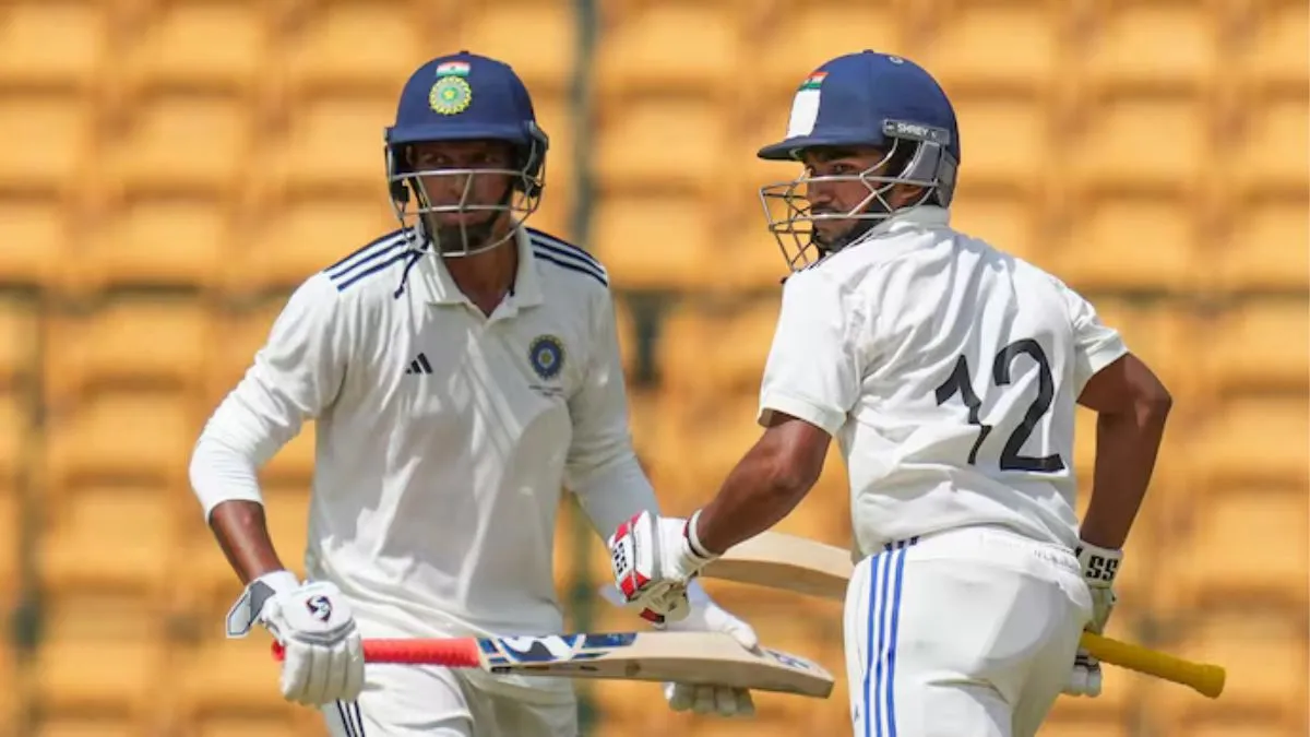 duleep-trophy-2024-musheer-khan-navdeep-saini-help-india-b-bounce-back-against-india-a-on-day-2